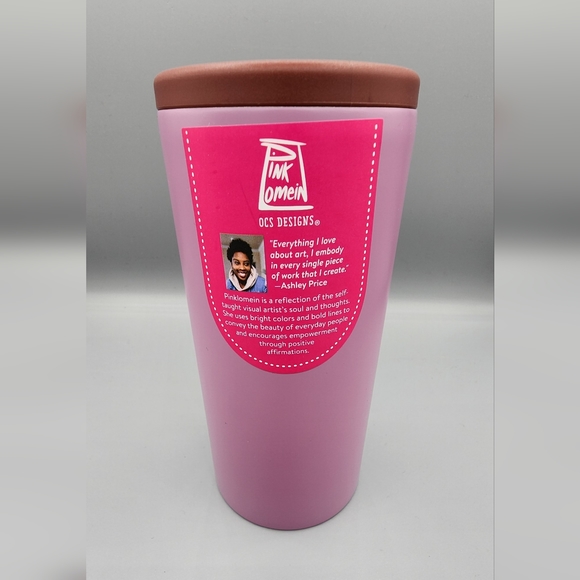 New Pink Lomein Set Yourself Free 12 oz Slim Can Cooler Bpa free - Picture 2 of 3